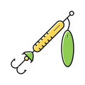 spinner fishing accessory color icon vector illustration