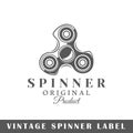 Spinner label template Royalty Free Stock Photo
