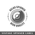Spinner label template Royalty Free Stock Photo