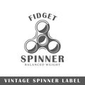 Spinner label template Royalty Free Stock Photo