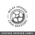 Spinner label template Royalty Free Stock Photo