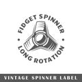 Spinner label template Royalty Free Stock Photo