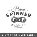 Spinner label template Royalty Free Stock Photo
