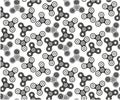 Spinner seamless pattern Royalty Free Stock Photo
