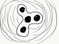 Spinner toy hand drawing Royalty Free Stock Photo