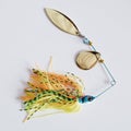 Spinnerbait ,a metal lure object Royalty Free Stock Photo
