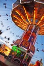 Spinning chairoplane Royalty Free Stock Photo