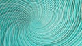 Spinning colorful funnel of curved lines, seamless loop. Animation. Beautiful turquoise rotating tornado, hypnotic