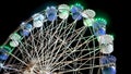 Spinning ferris wheel in motion Royalty Free Stock Photo