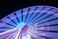 Spinning ferris wheel at night light Royalty Free Stock Photo