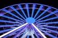 Spinning ferris wheel at night light Royalty Free Stock Photo