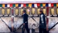 Spinning prayer wheels