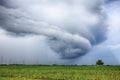 Spinning Storm Cloud Over Corn Field Royalty Free Stock Photo