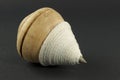 Spinning top on black Royalty Free Stock Photo