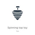 Spinning top toy icon vector. Trendy flat spinning top toy icon from toys collection isolated on white background. Vector Royalty Free Stock Photo