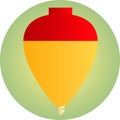 Spinning top toy illustration