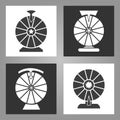 Spinning wheel icons Royalty Free Stock Photo