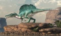 Spinosaurus by an Arid Lake