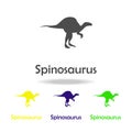 spinosaurus, dinosaur colored icon. Can be used for web, logo, mobile app, UI, UX Royalty Free Stock Photo