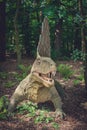 Spinosaurus dinosaur statue Royalty Free Stock Photo