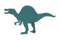 Spinosaurus vector illustration isolated in white background Royalty Free Stock Photo