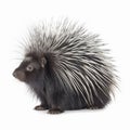 spiny porcupine, long quills, unusual American animal, portrait,