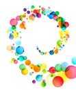 Vibrant Bubble Spiral