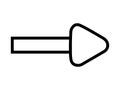 lineart arrow Royalty Free Stock Photo