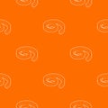 Spiral arrow pattern vector orange Royalty Free Stock Photo