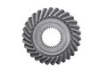 Spiral bevel gear isolated on white background