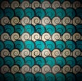 Spiral blue pattern