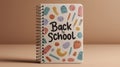 Spiral-bound notebook with a plain background Royalty Free Stock Photo
