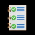 Completed task list Royalty Free Stock Photo