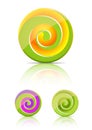 Spiral candy. lollipop Royalty Free Stock Photo