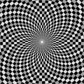 Spiral checkerboard, 3 grey Royalty Free Stock Photo