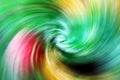 Spiral Christmas green yellow red blurred gradient background