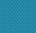 Spiral circles resembling waves seamless pattern