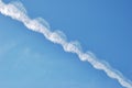 Spiral contrail Royalty Free Stock Photo