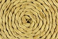 Spiral craftwork with bamboo fibers close up texture Royalty Free Stock Photo