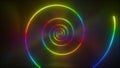 Spiral curl geometric light abstract background.