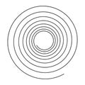 Spiral design element. Swirl, twirl, vortex, vertigo icon and symbol
