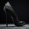 Spiral Design High Heel Shoe With Flamboyant Zuckerpunk Style