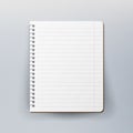 Spiral Empty Notepad Blank Mockup. Template For Advertising Branding, Corporate Identity. Realistic Vector Illustration.