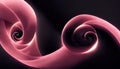 Spiral flare neon background blur pink black twirl AI generated Royalty Free Stock Photo