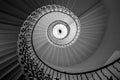 Spiral flower staircase