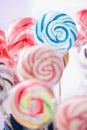 Spiral Fruit Lollipops Royalty Free Stock Photo