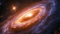 Spiral galaxy in deep space Royalty Free Stock Photo