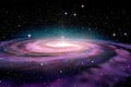 Spiral Galaxy in deep space,