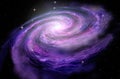 Spiral Galaxy in deep spcae Royalty Free Stock Photo