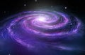 Spiral Galaxy in deep spcae, Royalty Free Stock Photo